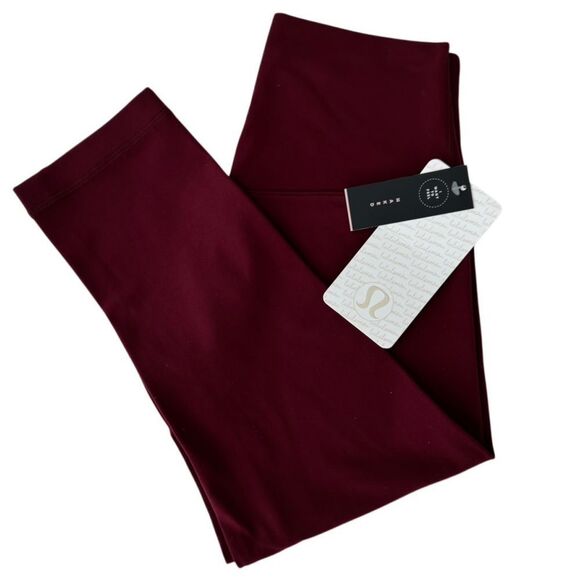 .Lululemon Align Crop 19" Deep Rouge - Picture 8 of 9